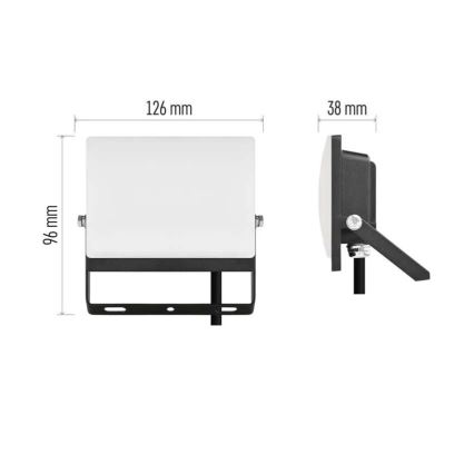 LED-reflektor TAMBO EVO LED/20W/230V 4000K IP65 sort