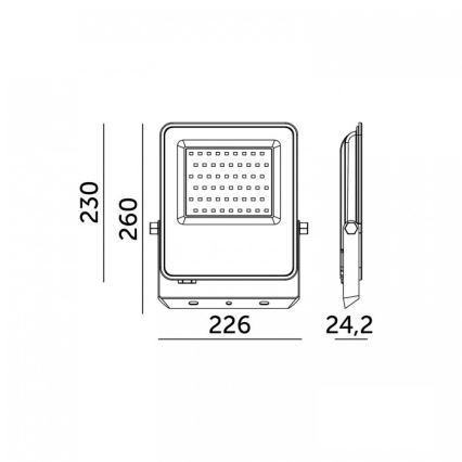 LED-reflektor ULSAN LED/100W/230V 4000K IP65