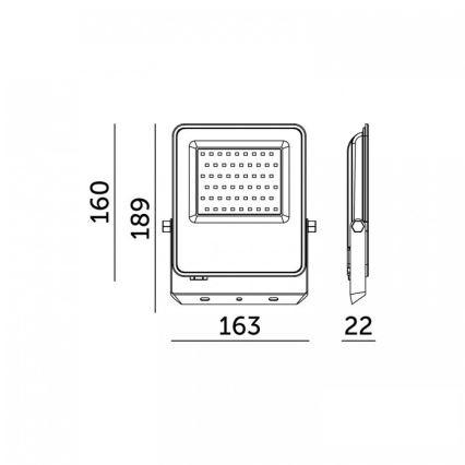 LED-reflektor ULSAN LED/50W/230V 4000K IP65