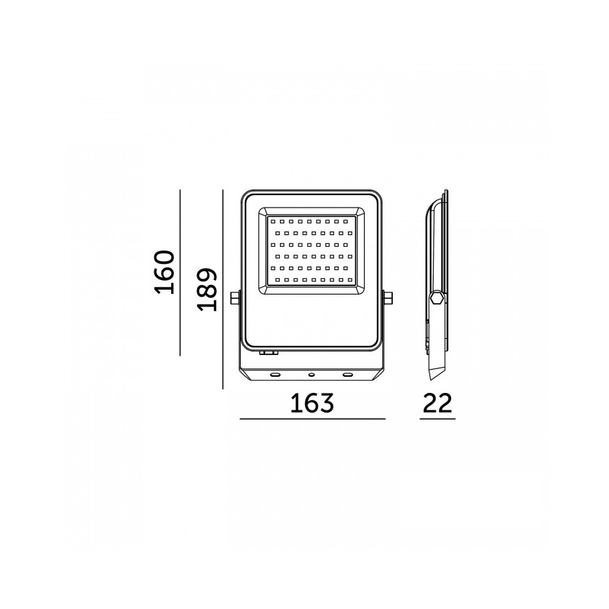 LED-reflektor ULSAN LED/50W/230V 4000K IP65