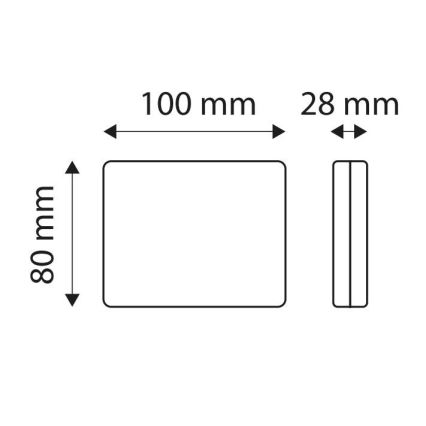 LED reflektorlampe SINGLE LED/1,9W/12V IP67 rød