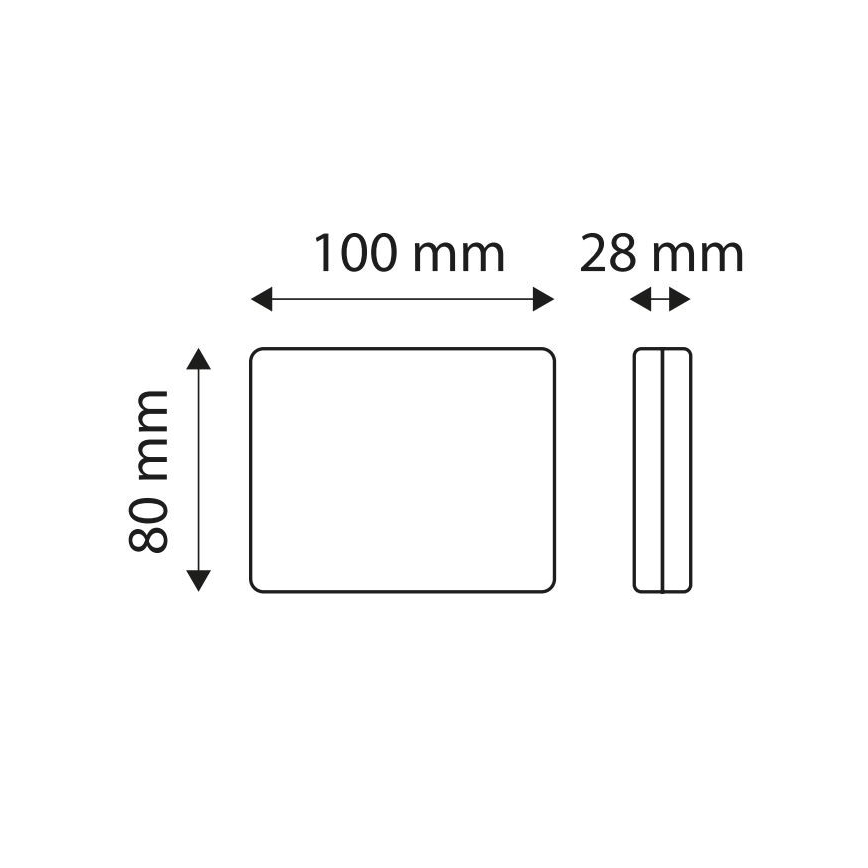 LED reflektorlampe SINGLE LED/1,9W/12V IP67 rød