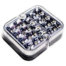 LED reflektorlampe SINGLE LED/1W/12V IP67 sølv