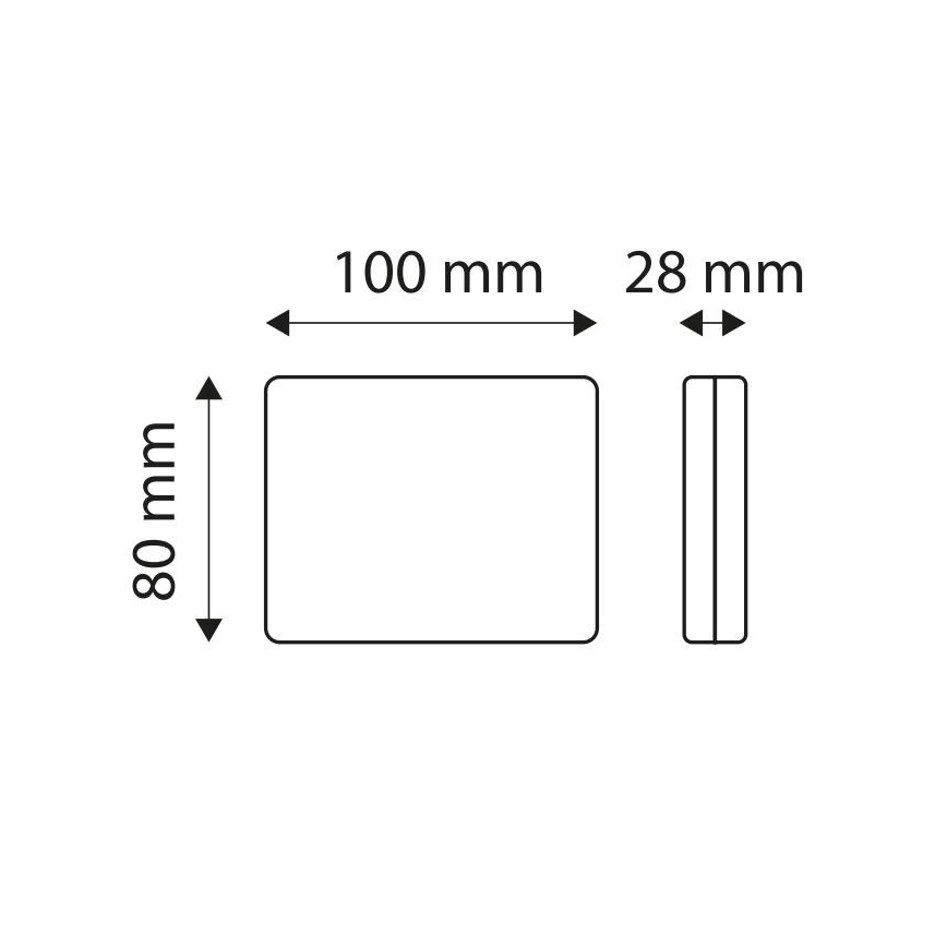 LED reflektorlampe SINGLE LED/1W/12V IP67 sølv