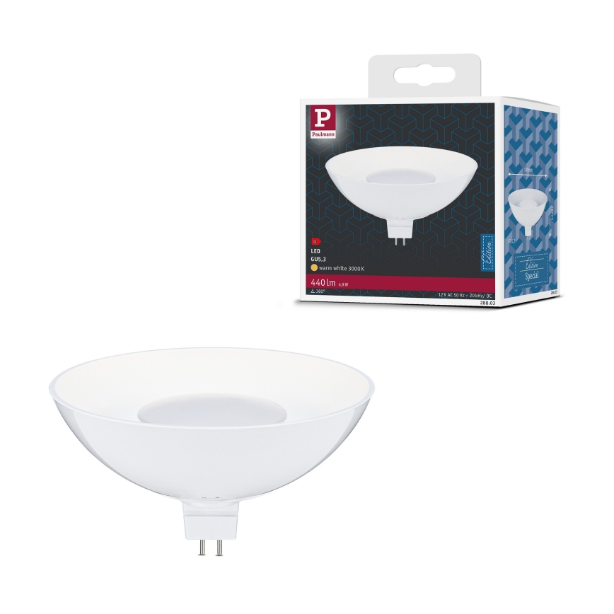 LED reflektorpære GU5,3/4,9W/12V 3000K - Paulmann 28803