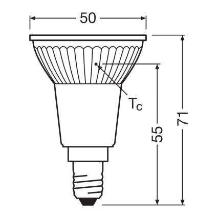 LED Reflektorpære PAR16 E14/4,5W/230V 2700K 36° - Ledvance