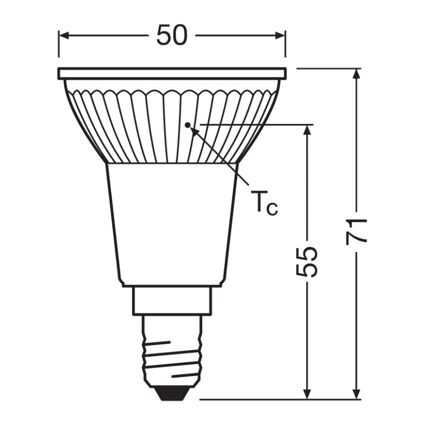 LED Reflektorpære PAR16 E14/4,5W/230V 2700K 36° - Ledvance