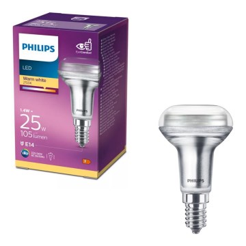 LED-reflektorpære Philips R50 E14/1,4W/230V 2700K