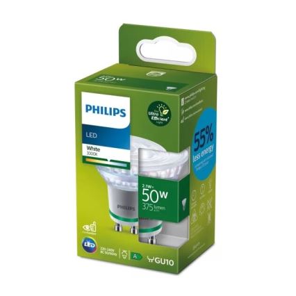 LED-reflektorpære ULTRAEFFICIENT Philips PAR16 GU10/2,1W/230V 3000K
