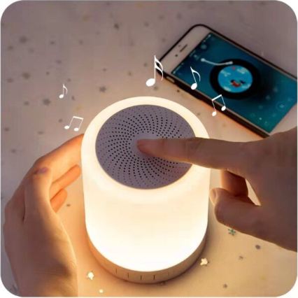 LED RGB bordlampe med højttaler LED/5V