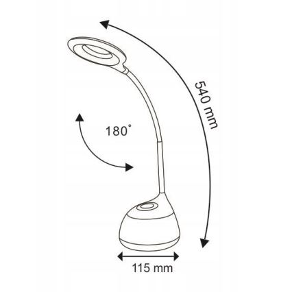 LED RGB bordlampe med touch-funktion dæmpbar GALACTIC LED/5W/230V 1800 mAh