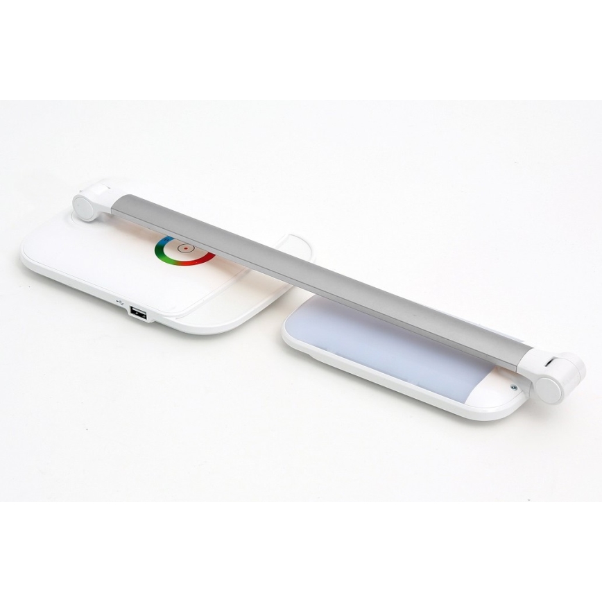 LED RGB bordlampe med touch LED/18W/230V + USB