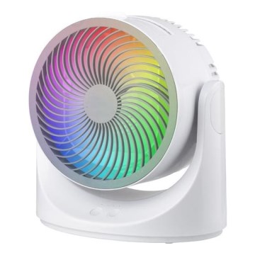 LED RGB bordventilator 10W/5V Ø 18,5 cm