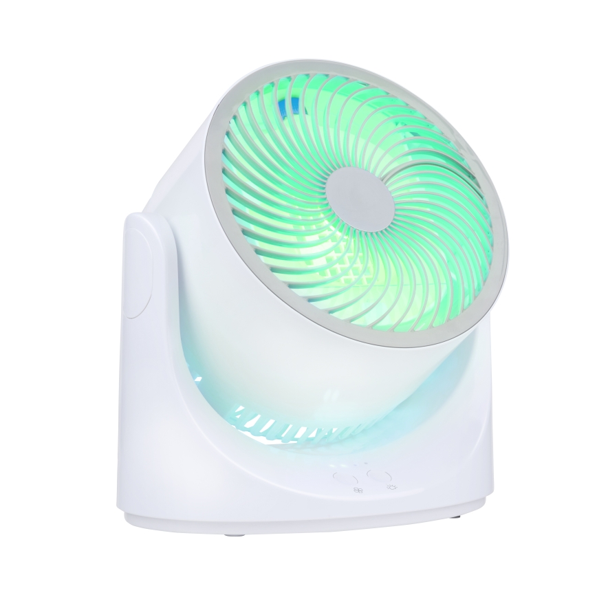 LED RGB-bordventilator med tågefunktion 5V