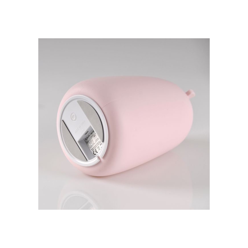 LED RGB Børne touchlampe BEAR LED/0,8W/5V lyserød + USB