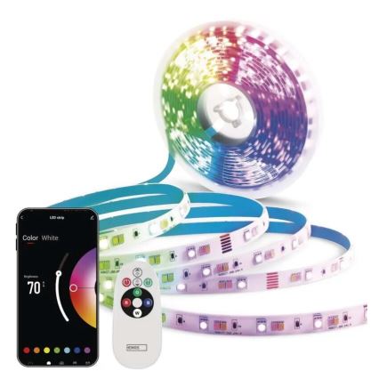 LED strip RGB+CCT dæmpbart GOSMART LED/21W/230V 5 m 2700-6500K IP44 Wi-Fi + fjernbetjening