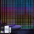 LED RGB Dæmpbar julelysgardin WIZARD 400xLED/USB 2x2m + fjernbetjening