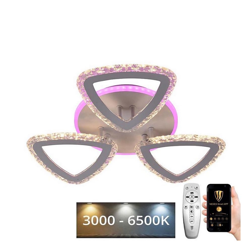 LED RGB dæmpbar loftlampe LED/45W/230V 3000-6500K + fjernbetjening