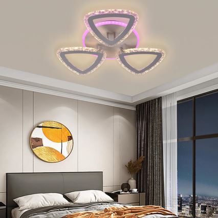 LED RGB dæmpbar loftlampe LED/45W/230V 3000-6500K + fjernbetjening