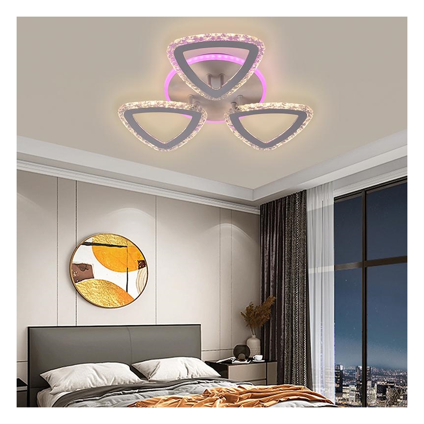 LED RGB dæmpbar loftlampe LED/45W/230V 3000-6500K + fjernbetjening