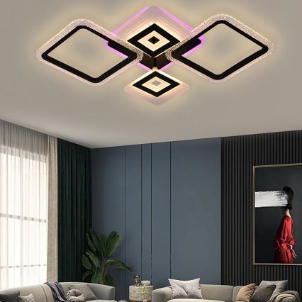 LED RGB dæmpbar loftlampe LED/65W/230V 3000-6500K + fjernbetjening