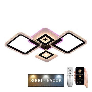 LED RGB dæmpbar loftlampe LED/65W/230V 3000-6500K + fjernbetjening