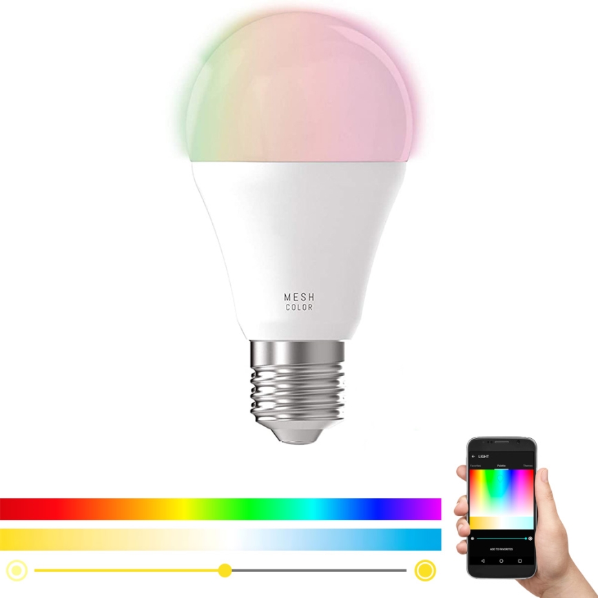 LED RGB Dæmpbar pære CONNECT E27/9W 2700-6500K - Eglo