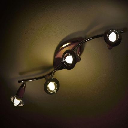 LED RGB dæmpbar pære E14/3,5W/230V 6400K + fjernbetjening
