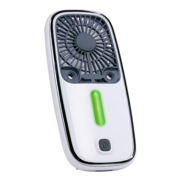 LED RGB genopladelig lommeventilator med tågeeffekt 3,7V 1200 mAh