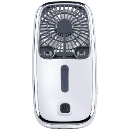 LED RGB genopladelig lommeventilator med tågeeffekt 3,7V 1200 mAh