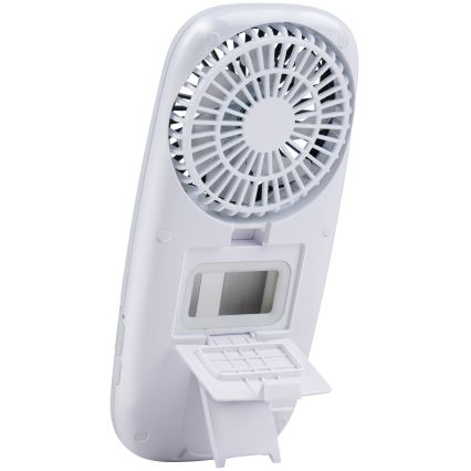 LED RGB genopladelig lommeventilator med tågeeffekt 3,7V 1200 mAh