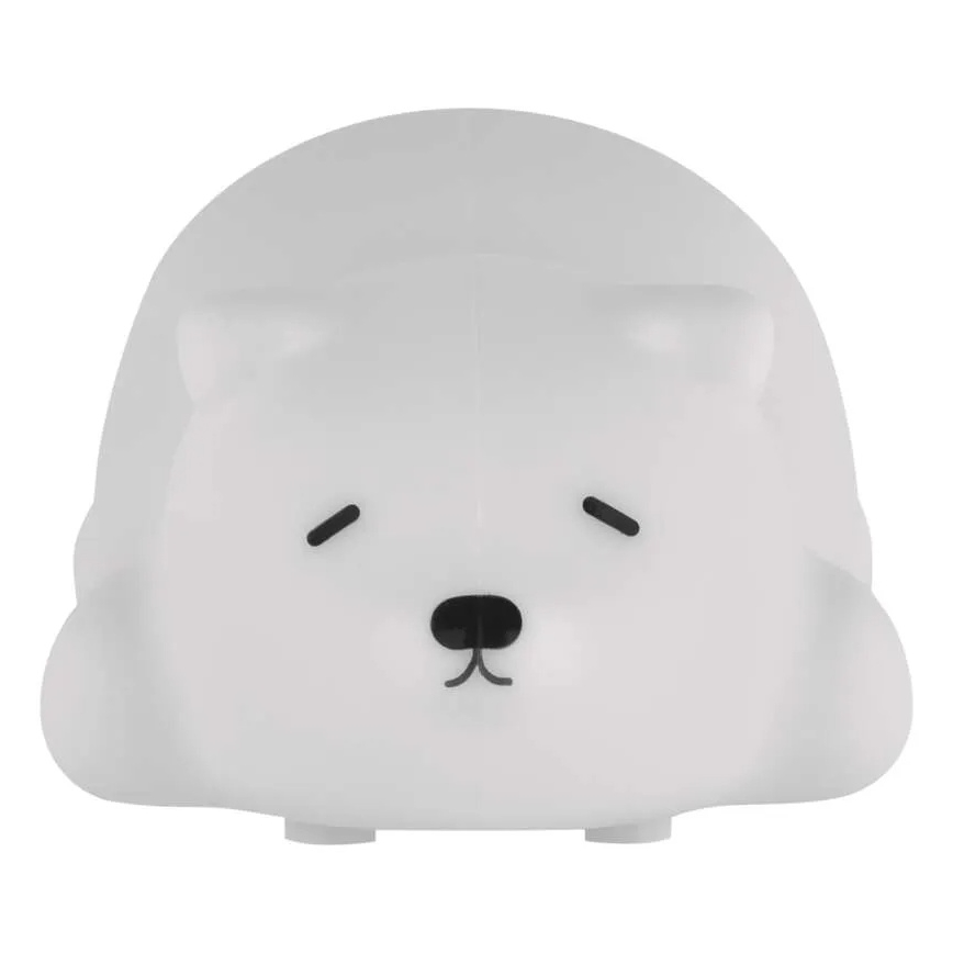 LED RGB genopladelig berøringsbetjent natlampe LED/3,7V 1200 mAh bjørn