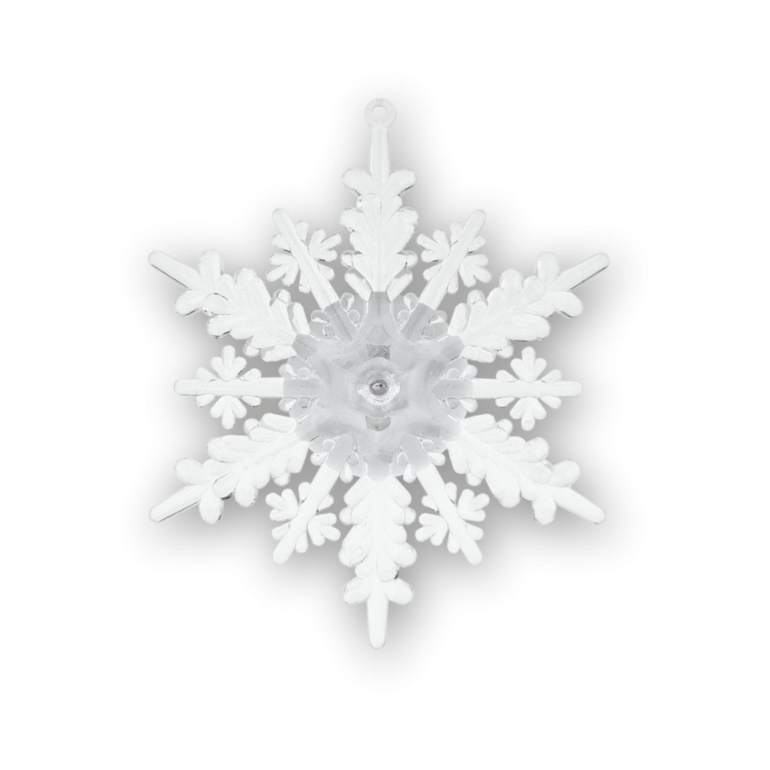 LED RGB juledekoration med sugekop LED/3xLR44 snefnug