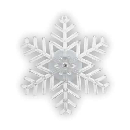 LED RGB juledekoration med sugekop LED/3xLR44 snefnug