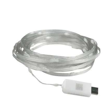 LED RGB julekæde LED/10W/5V 10 m USB + fjernbetjening