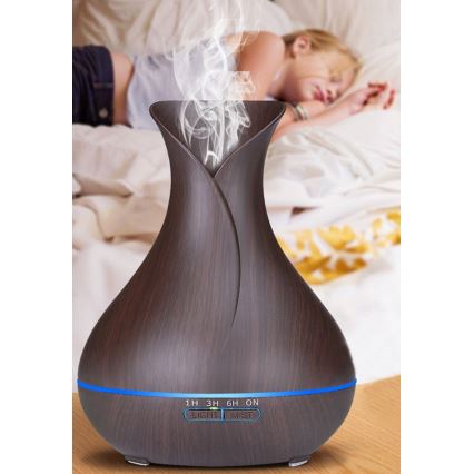 LED RGB Luftfugter og ionisator 400 ml