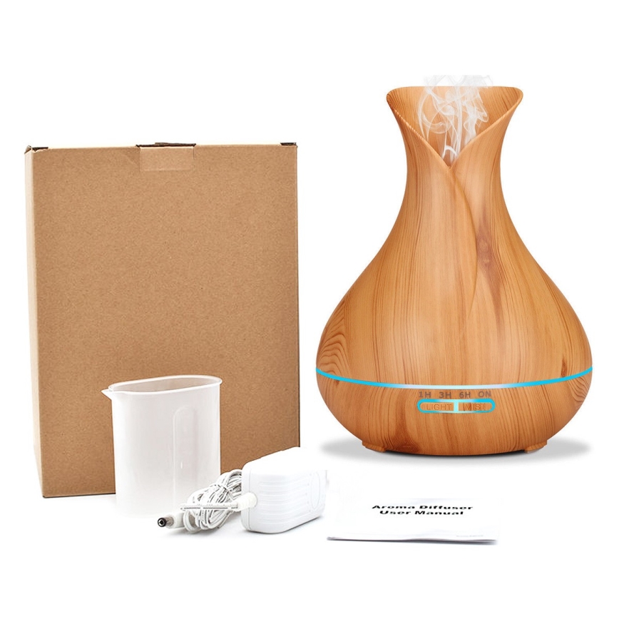 LED RGB Luftfugter og ionisator 400 ml