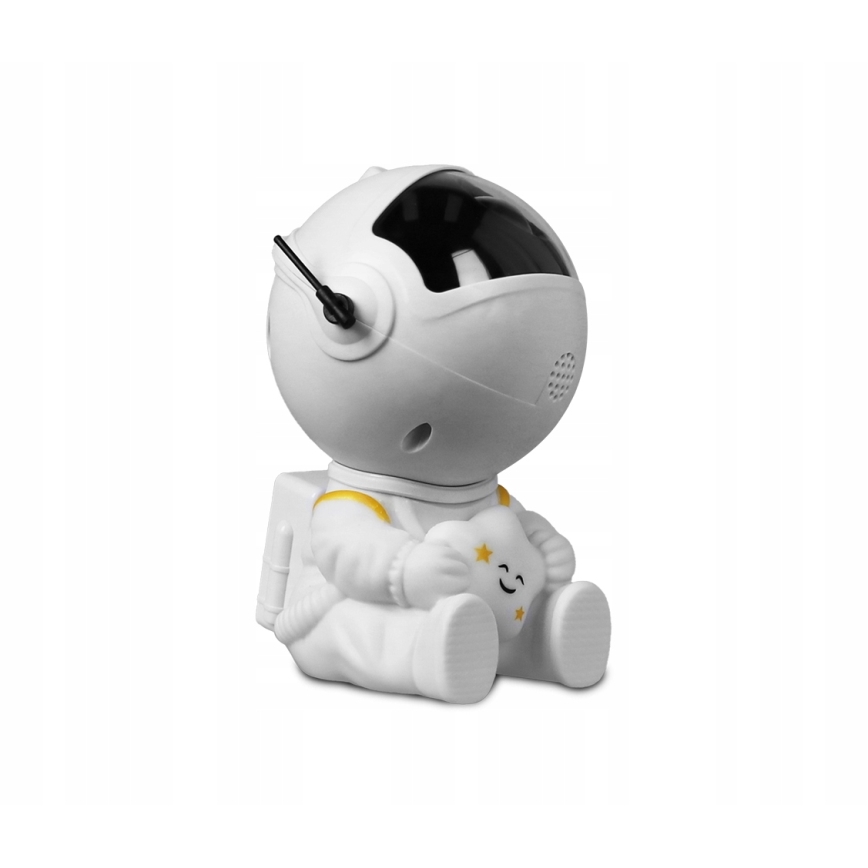 LED RGB-projektor LED/5W/5V astronaut + fjernbetjening