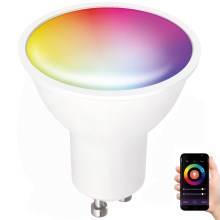 LED RGB Smart-pære dæmpbar GU10/5W/230V 2700-6500K Wi-Fi Tuya