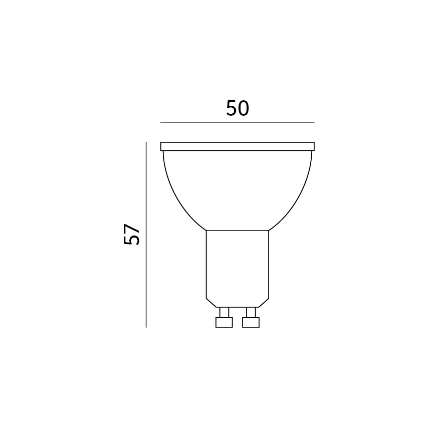 LED RGB Smart-pære dæmpbar GU10/5W/230V 2700-6500K Wi-Fi Tuya