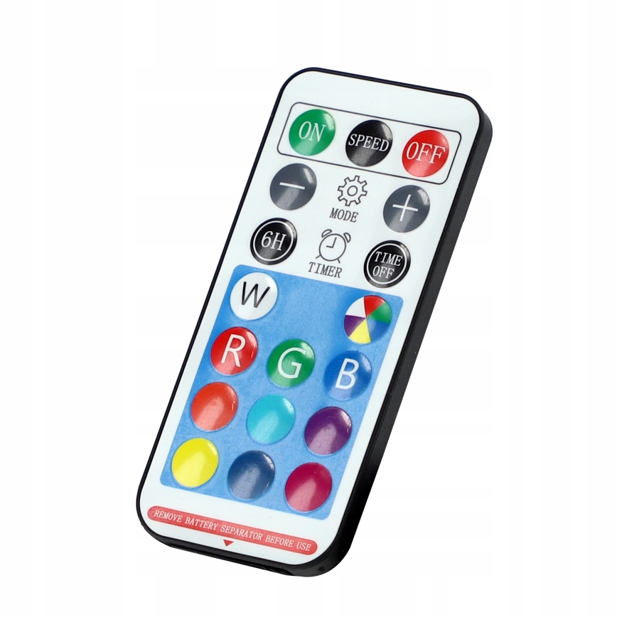 LED RGB Dæmpbar solcelledrevet dekorationskæde 15xLED/18 funktioner USB 6 m IP44 sort + fjernbetjening