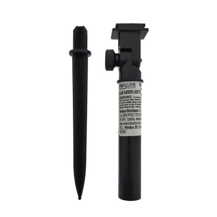 LED RGB solcellelampe 10xLED/1,2V 300 mAh IP44 sort