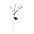 LED RGB Solcellelampe FIORINI 8xLED/1,2V 600 mAh IP44 sort