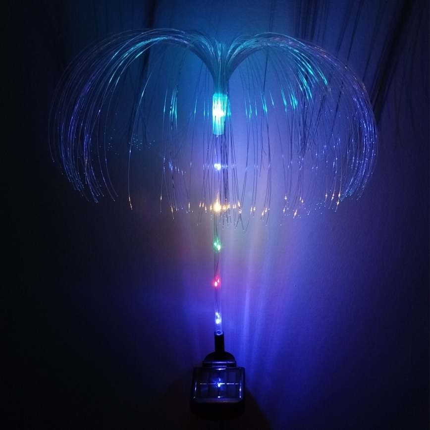 LED RGB solcellelampe LED/1,2V 300 mAh IP44 sort