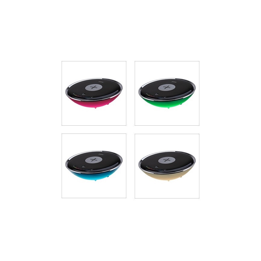 LED RGB trådløs oplader CHARGER LED/10W/230V