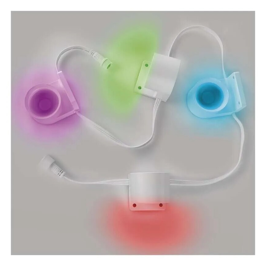 LED RGBIC+CCT Dekorationskæde med punktbelysning GoSmart - udvidelse 4xLED/7W/230V 85 cm Wi-Fi Tuya