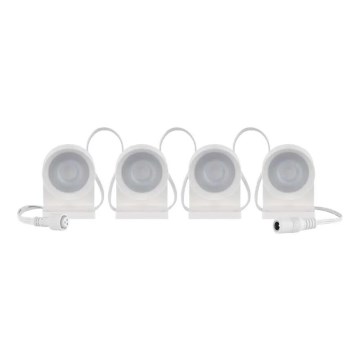 LED RGBIC+CCT Dekorationskæde med punktbelysning GoSmart - udvidelse 4xLED/7W/230V 85 cm Wi-Fi Tuya