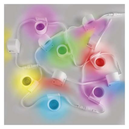 LED RGBIC+CCT Dekorativ lyskæde med spotlighting GoSmart 12xLED/7W/230V 255 cm Wi-Fi Tuya