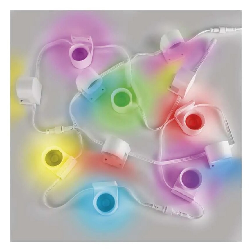 LED RGBIC+CCT Dekorativ lyskæde med spotlighting GoSmart 12xLED/7W/230V 255 cm Wi-Fi Tuya