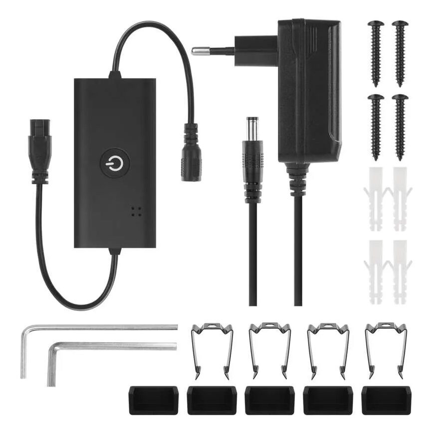LED RGBIC Gulvlampe dæmpbar GoSmart LED/20W/230V 2700K Wi-Fi Tuya